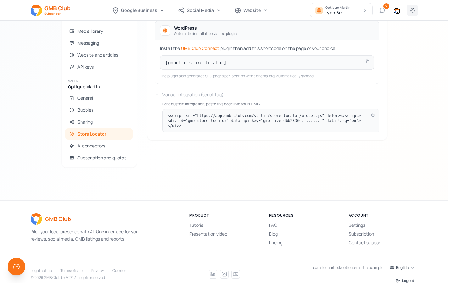 Manual integration (script tag) expanded